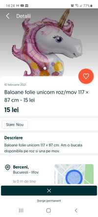 Baloane unicorn - 15 lei