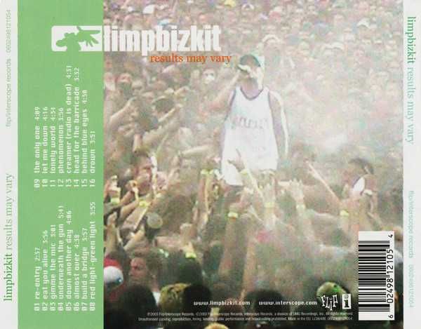 CD Limp Bizkit - Results May Vary 2003