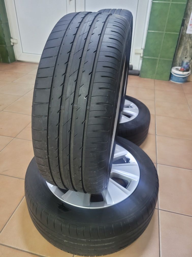 Jante 5x112 cu anvelope 205/55R16 vara