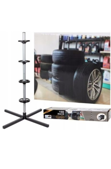 Стойка за 4 автомобилни гуми с джанти
