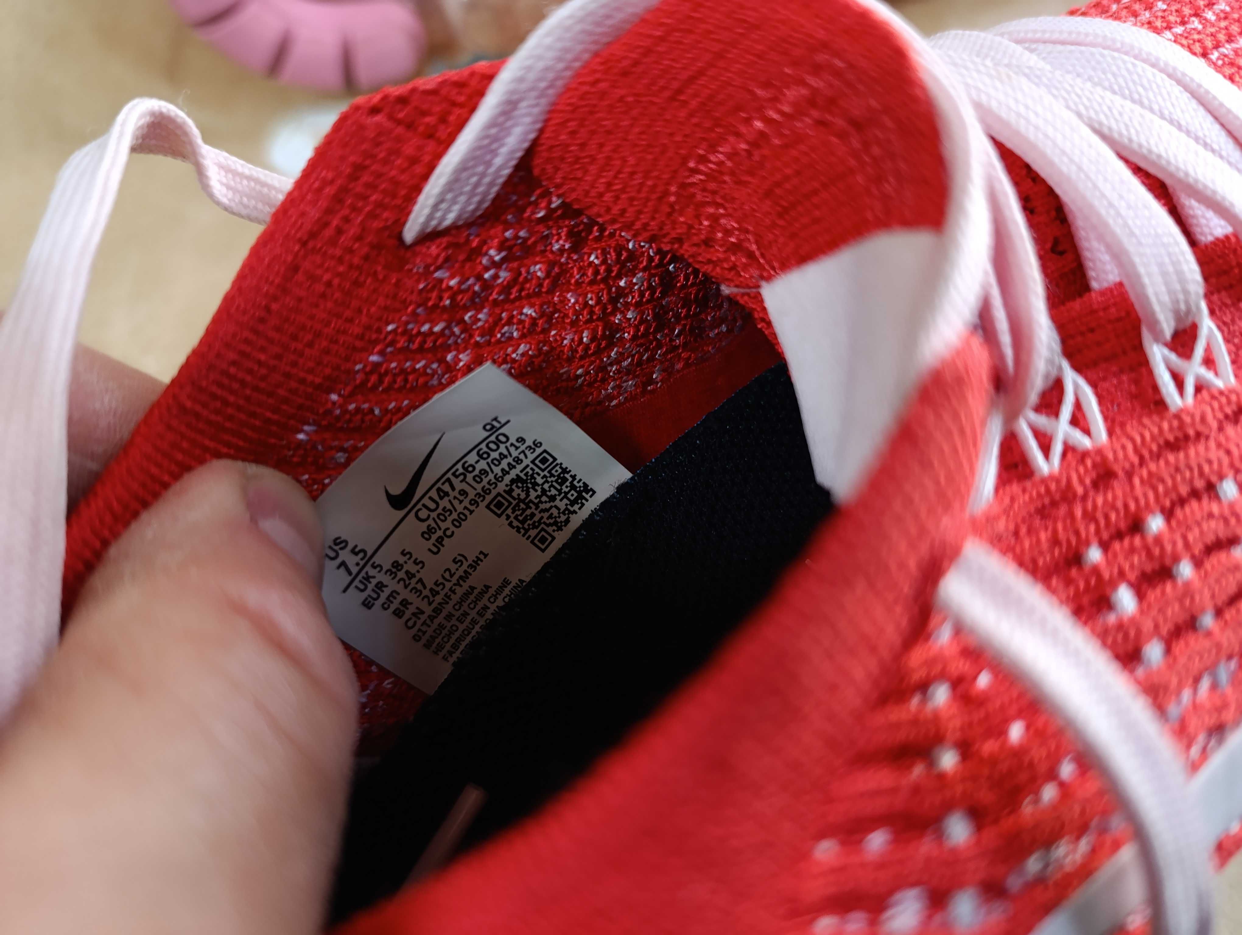 Nike Air VaporMax Flyknit 3 Track Red Magic''оригинални маратонки 38.5