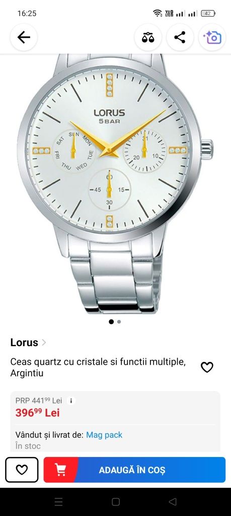 Ceasuri dama noi, marca Lorus, brand SEIKO.