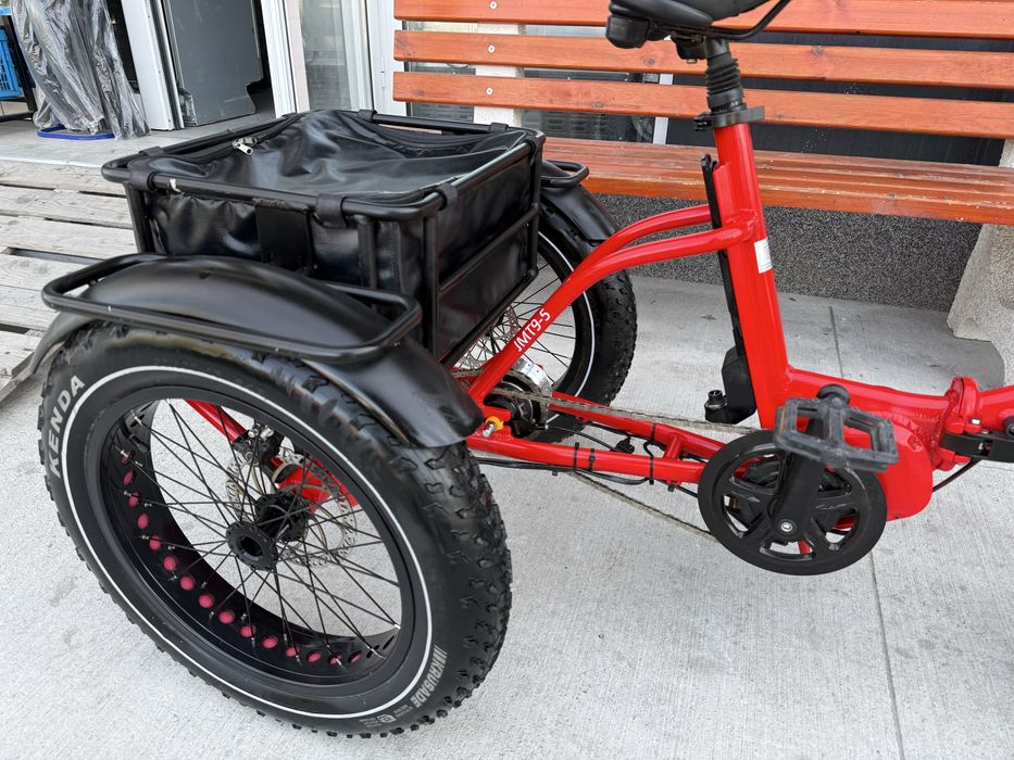 Електрическа Триколка Fat Tire Jorvik Mid Drive 20цола