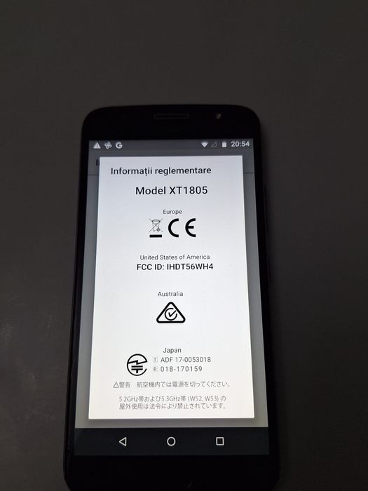 Vand telefon motorola Model XT1805