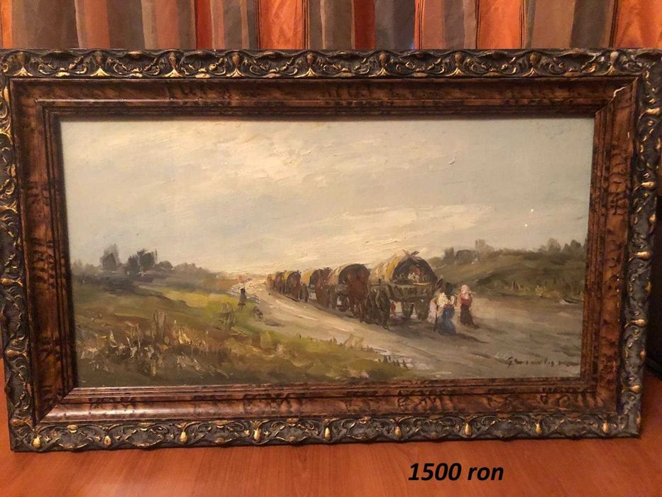 Tablouri foarte vechi de vanzare ,pictura in ulei pe panza