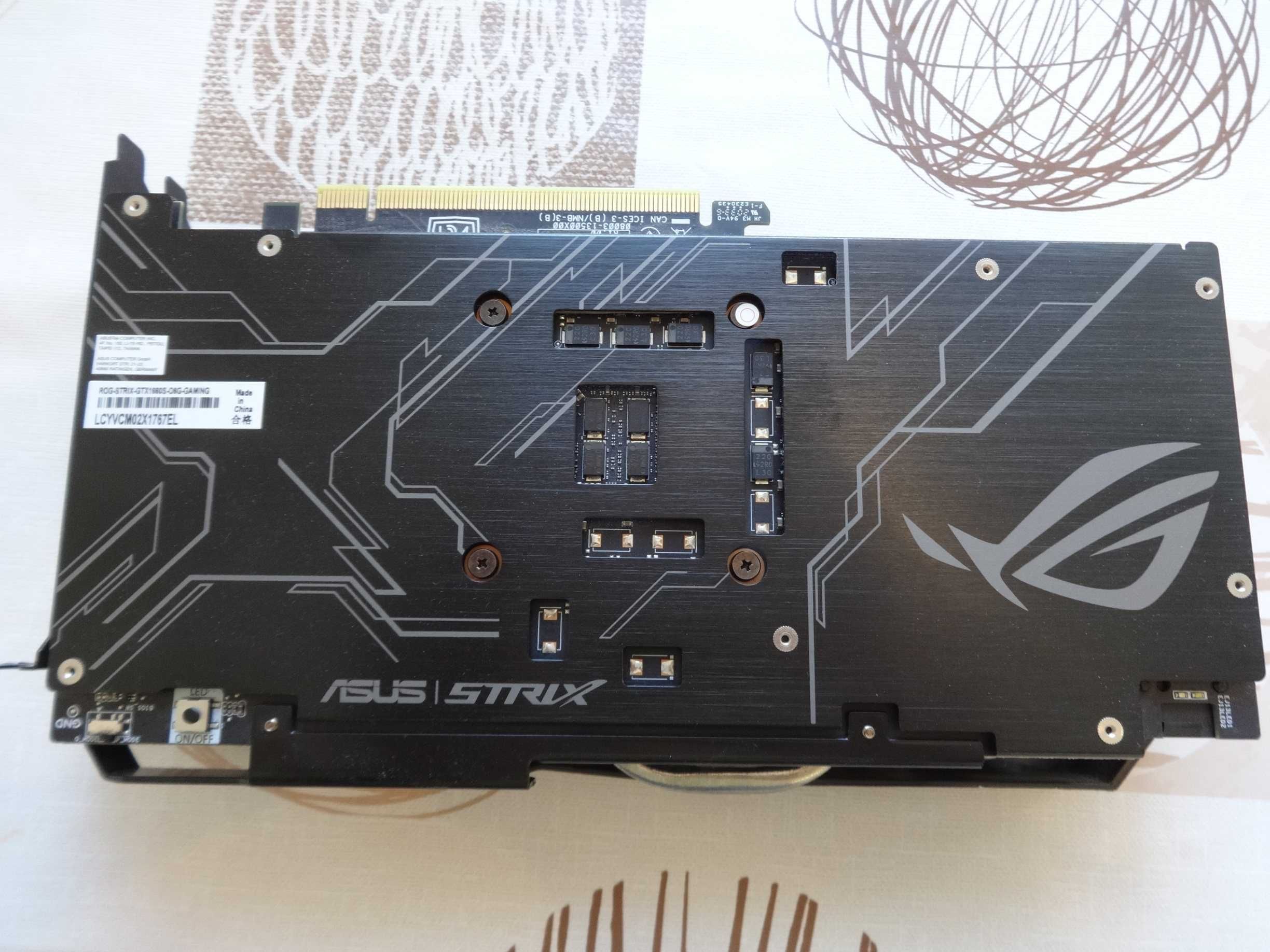 Геймърска Видеокарта ASUS ROG Strix GeForce GTX 1660 SUPER 6GB GDDR6