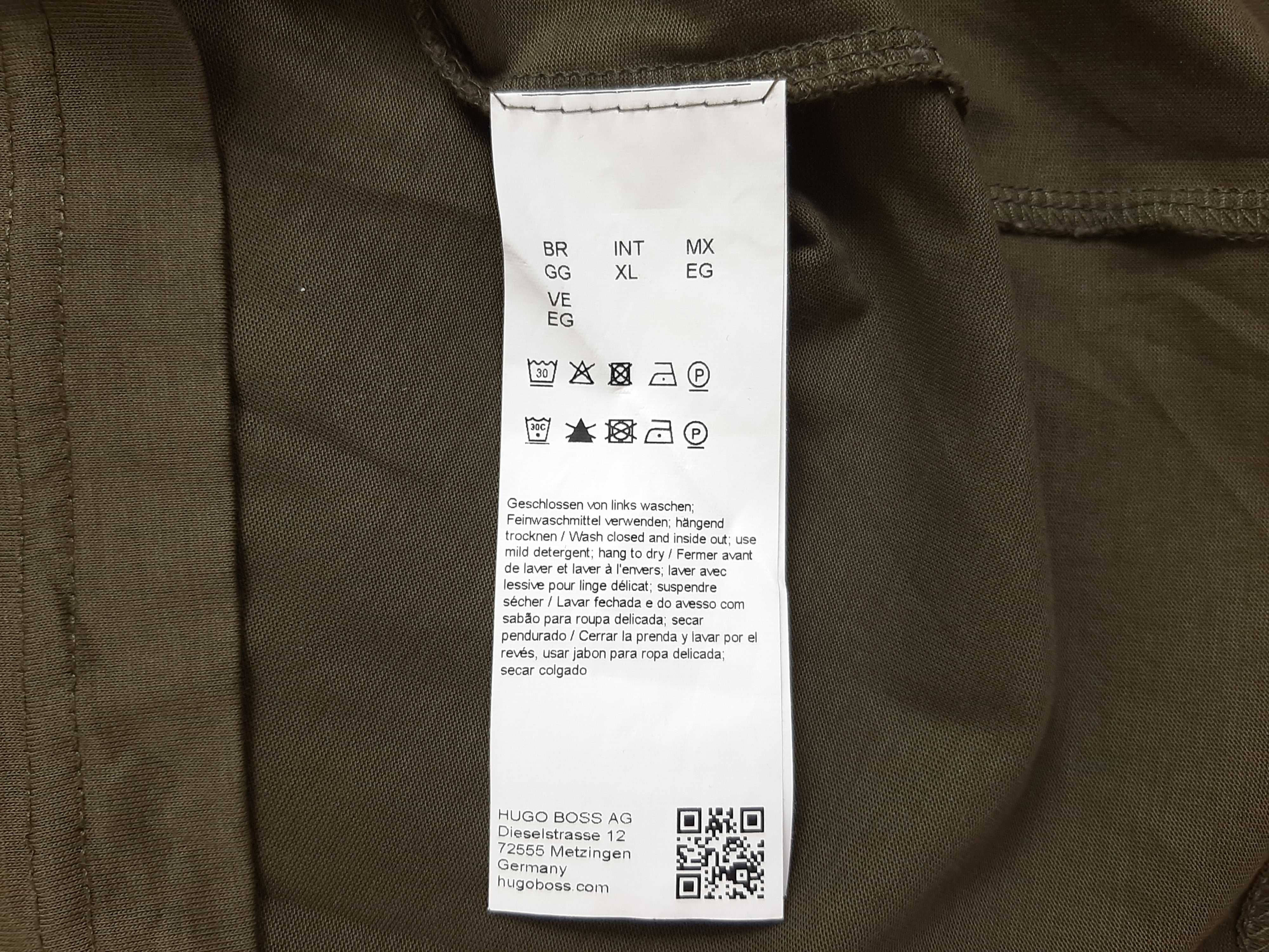 Hugo Boss Paddy AP 1 - Оригинална мъжка тениска с яка р-р XL