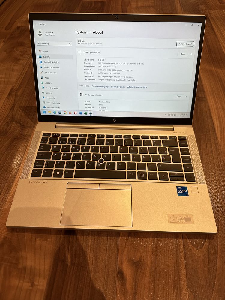 Laptop HP EliteBook 840 G8 14 inch Intel i5-1145G7 16 GB RAM