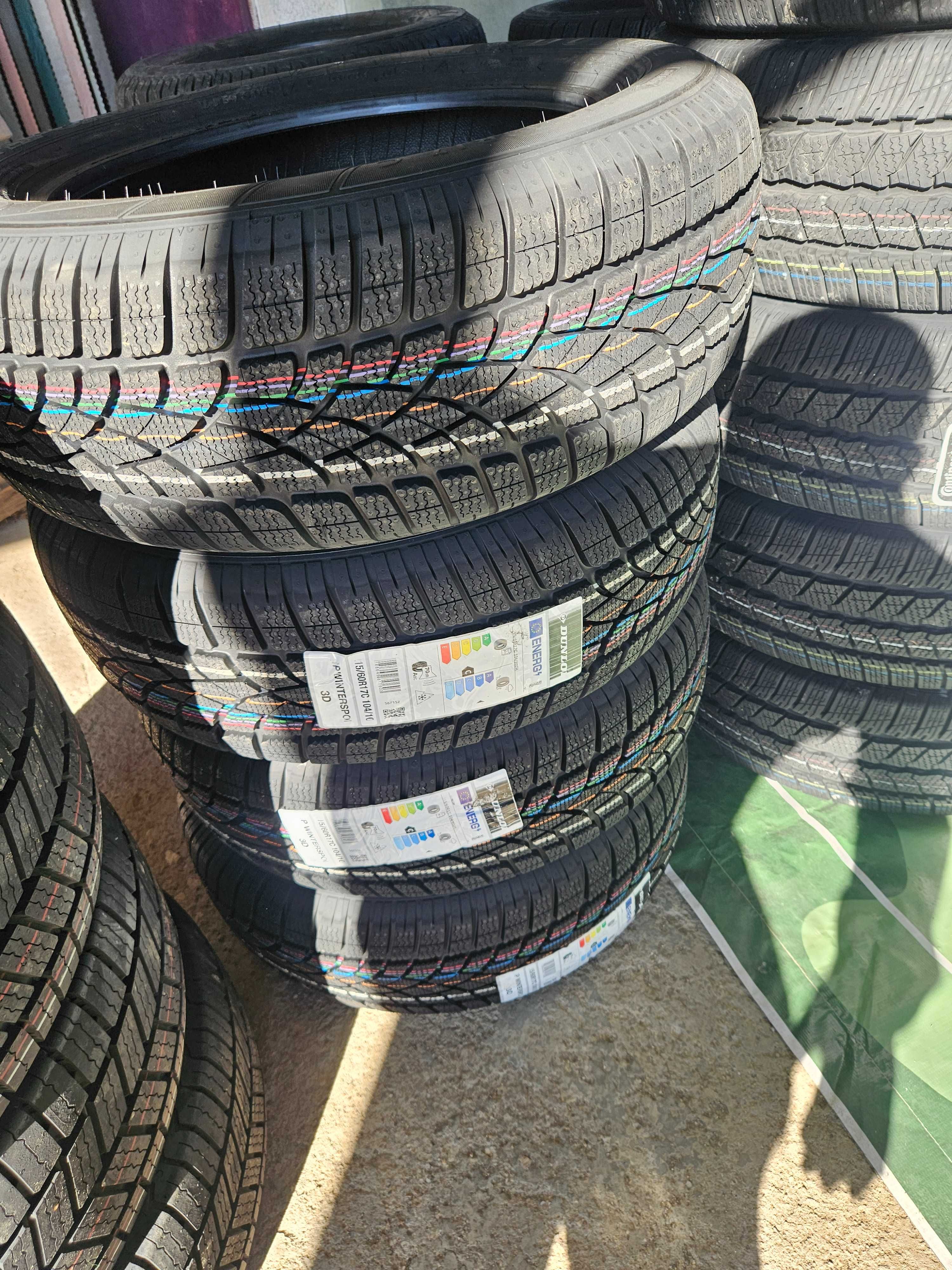 4 Нови бусови зимни гуми 215/60R17C Dunlop WinterSport 3D 104H DOT2224