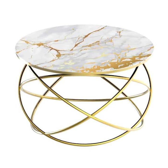 Masă de cafea din sticla Yildiz – design, stare impecabila moderna