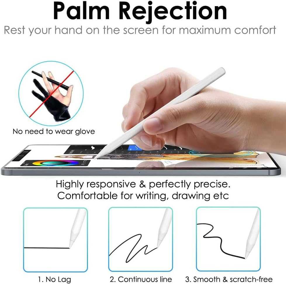 TECHGEAR Pencil 2-ро поколение, магнитен стилус с безжично зареждане