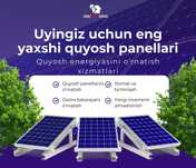 Самарканд куйош панел Samarqand Quyosh panel