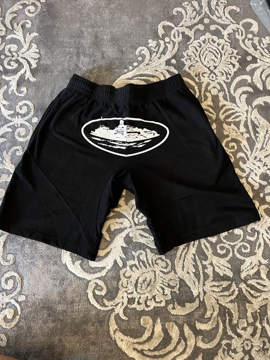 Pantaloni scurti Corteiz print white/purple