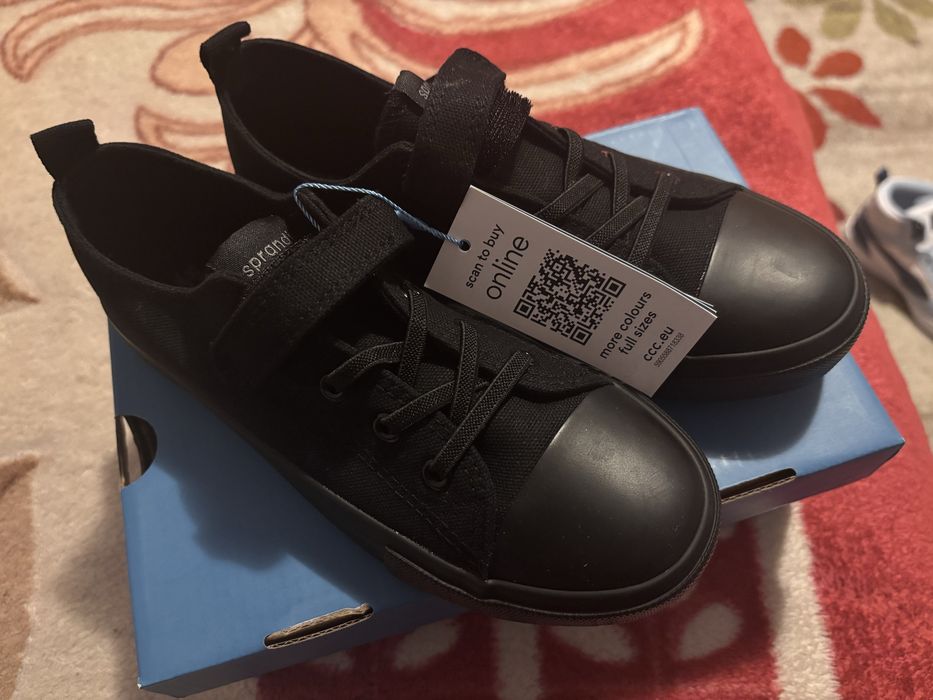 Pantofi sport casual negri Sprandi, mărimea 35, noi