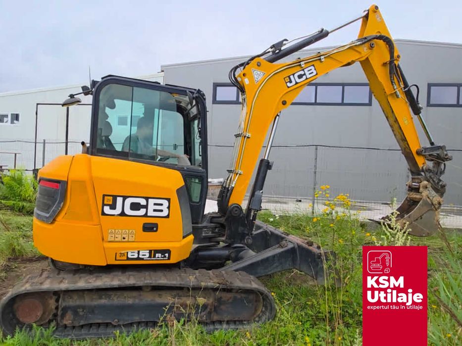JCB 65R-1 SH (2019) – Midi Excavator 6.7t, 3470h, AC, Garanție!