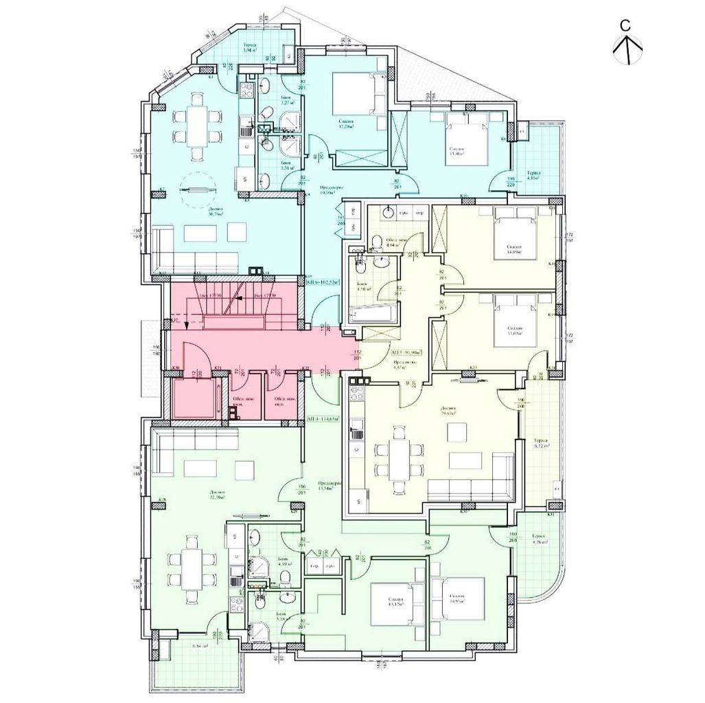 Продава се Тристаен апартамент в Пловдив, Център - 128 кв.м за 1340 €/кв.м - Снимка #1