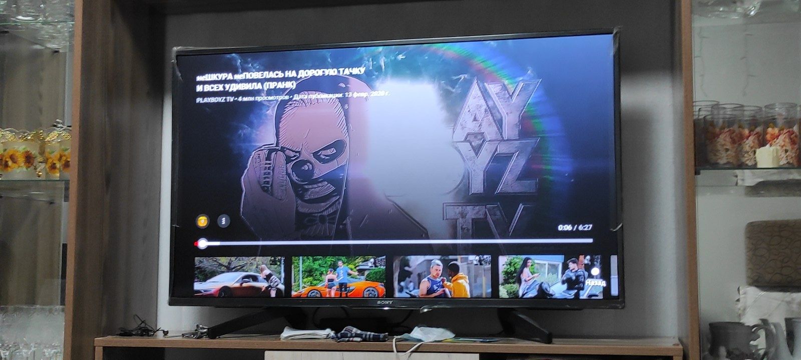 Sony bravia 4К вайфай есть Ютуб браузер