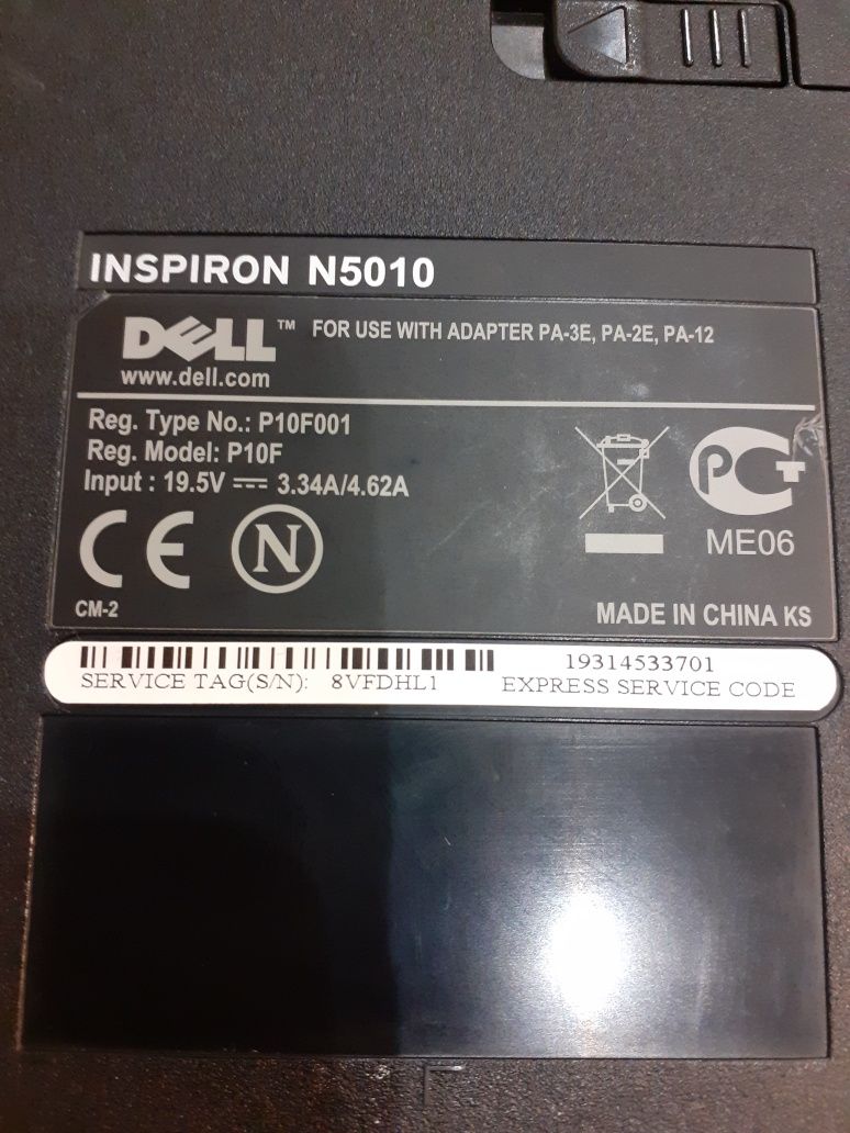 Vand Laptop Dell Inspiron N5010 i3 ,15.5