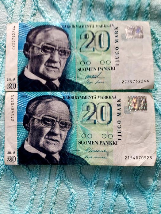 Bancnote Colectie 500 Markka Finlanda