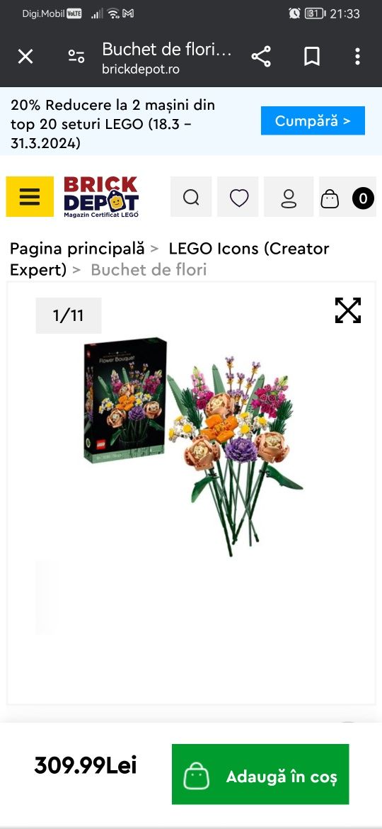 Lego Flower Bouquet 10280