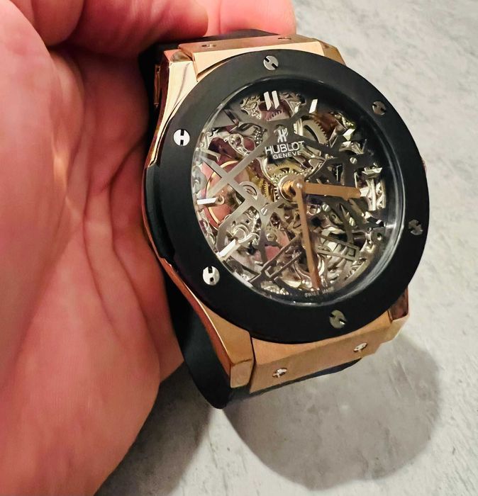Ceas H u b l o t Skeletron Gold