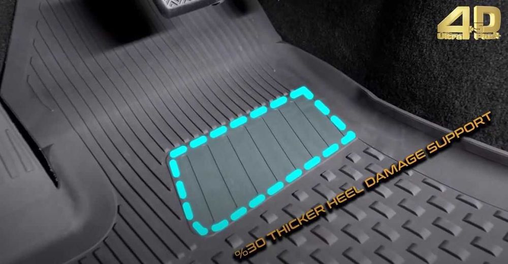 Гумени стелки Toyota Auris, CHR, Corolla по модел 4D, стелки Тойота