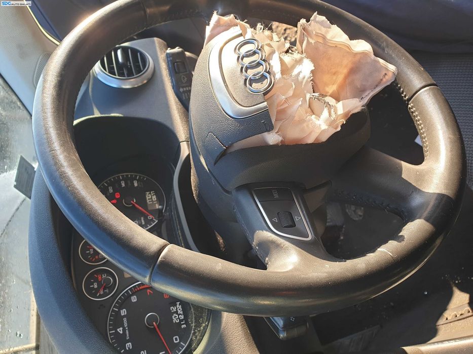 Volan Piele 4 Spite cu Comenzi FARA Airbag Audi A3 8P FL Facelift 2008 - 2013 [K2060]