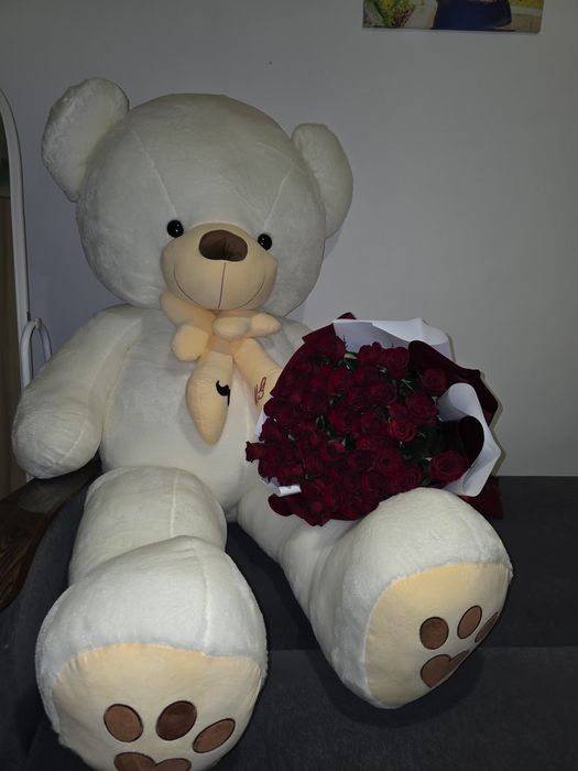 Мягкая игрушка Мишка с бантиком, 200 см