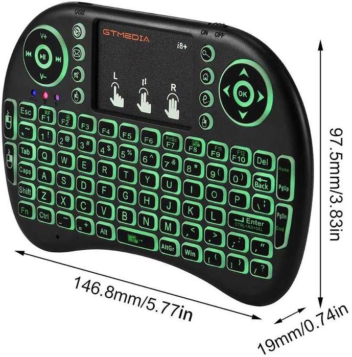 Безжична мини Клавиатура светеща I8