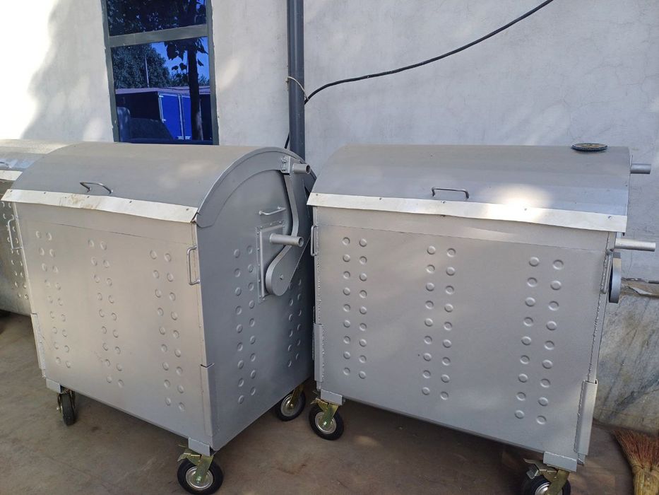 Контейнеры для мусора. Оцинкованный, гальваника