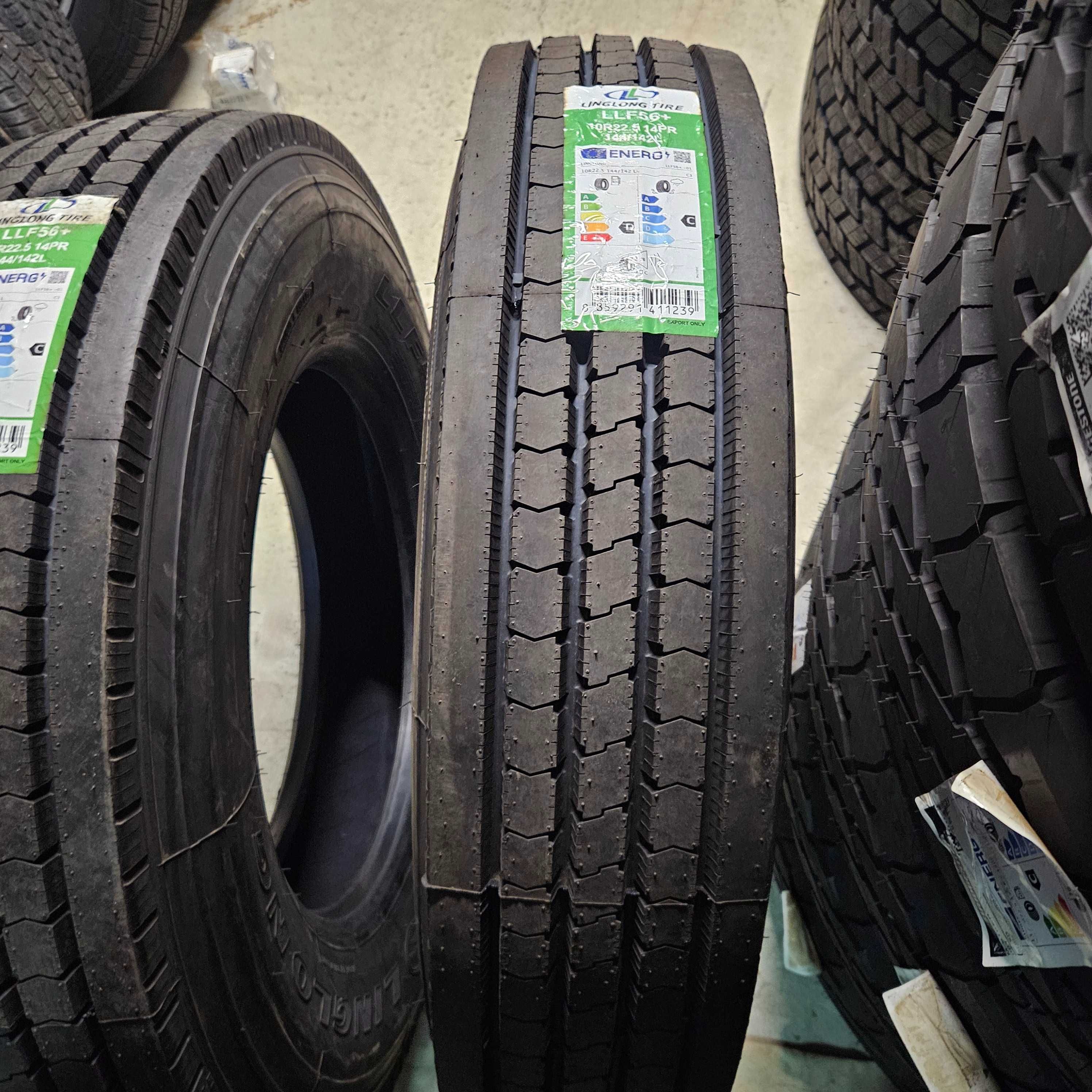 2 Нови тежкотоварни гуми 10R22.5 LingLong LLF56+ 144/142L Thailand