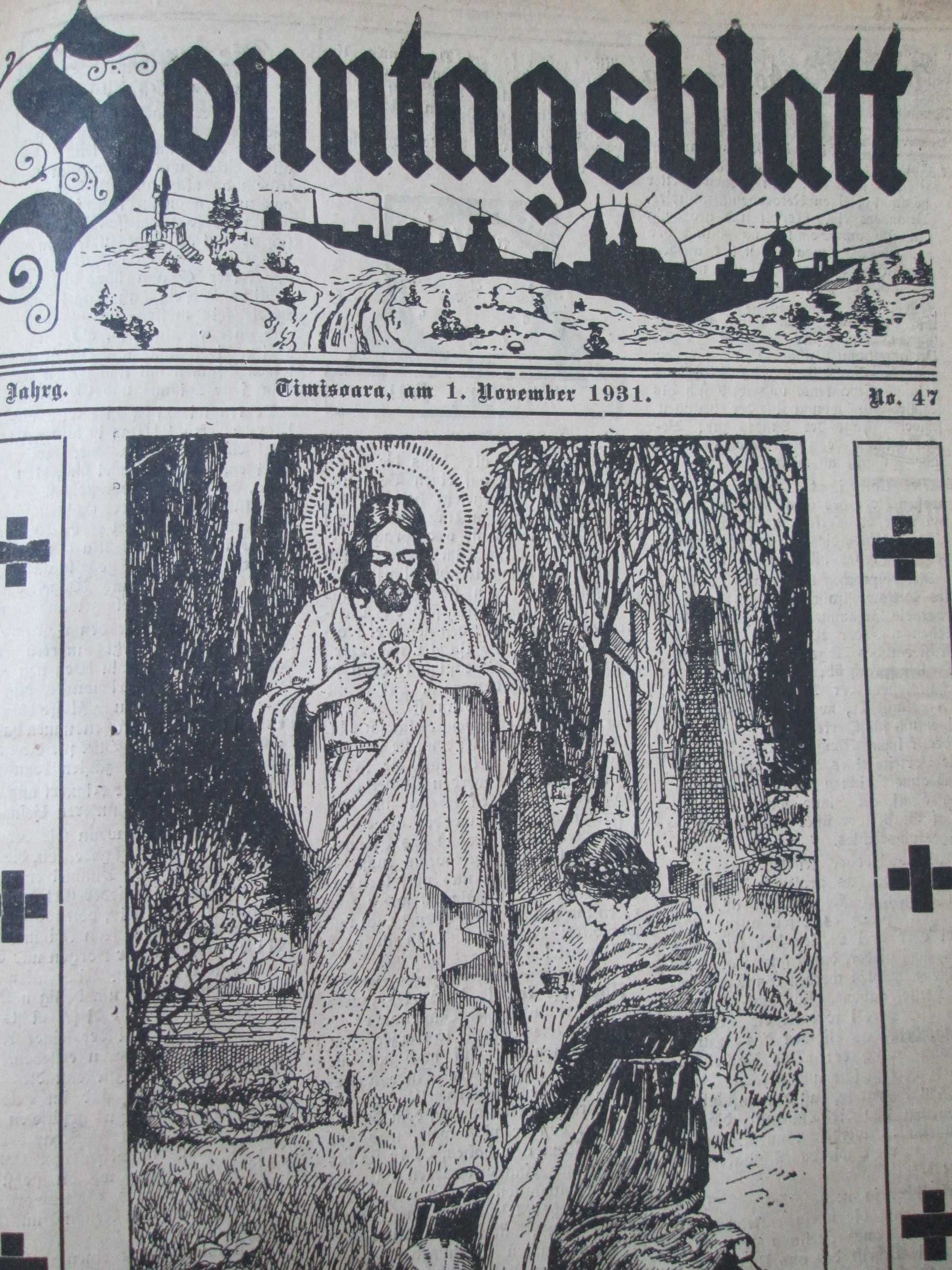 Ziare vechi: Temesvar, Timisoara Sonntagsblatt. Nr. 1-50 din 1930-1931