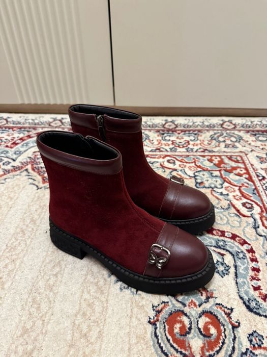 Осенние  новые турецкие полусапоги женские замшевые 37 размер