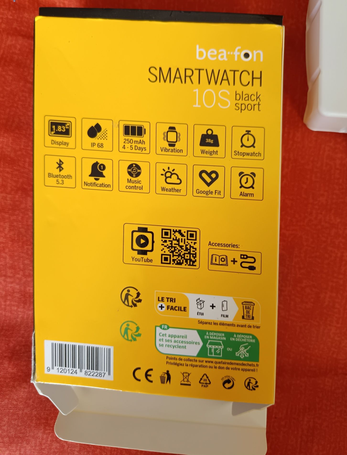 Smartwatch 10s black sport