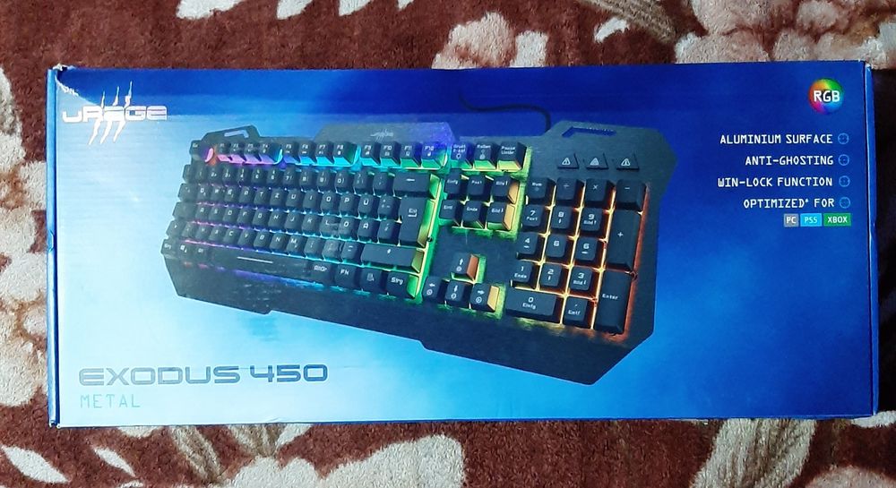 Vand Tastatura, Hama, uRage Exodus 450 metal cu RGB în stare bună