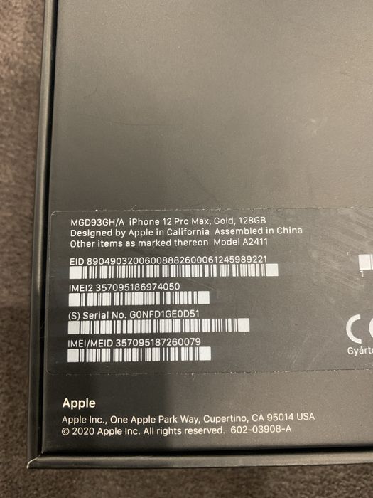 iphone 12 pro max gold 128gb