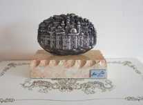 cadou rar Ierusalim  placat argint made in Israel 1970