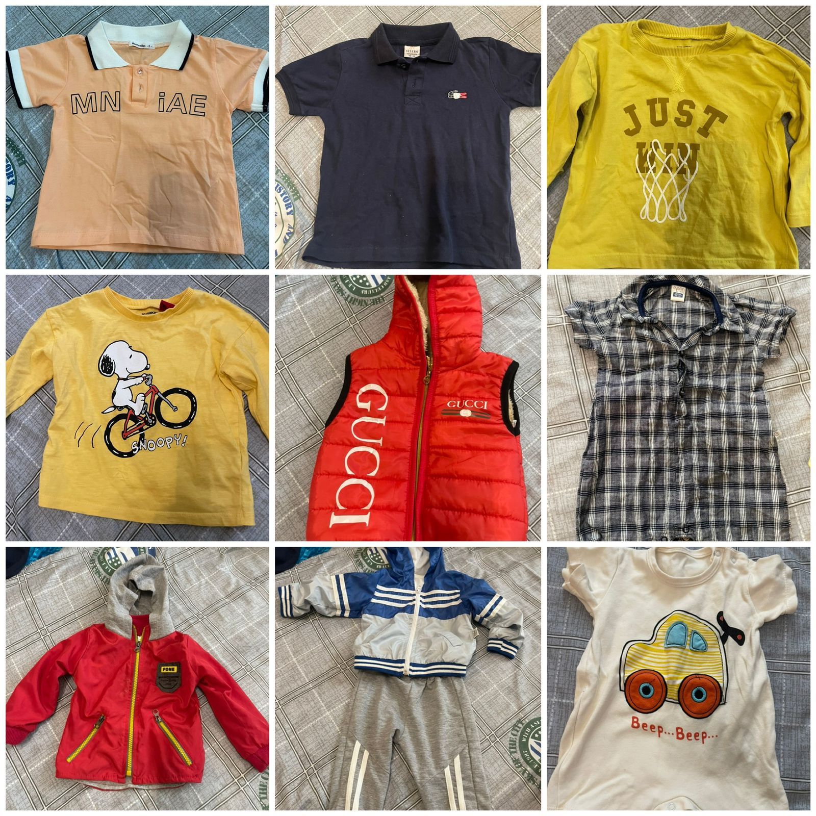 Детские одежды разные