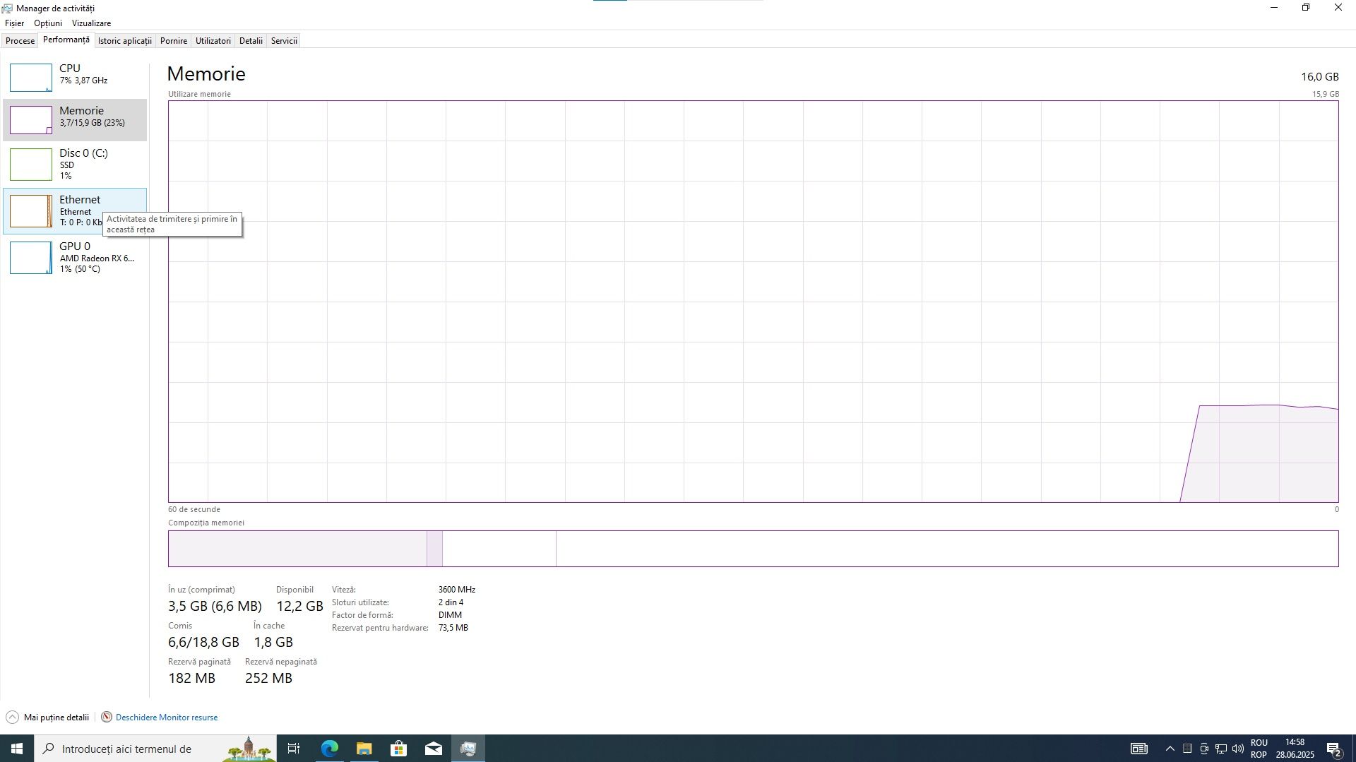 PC Gaming Ryzen 5 3600/16GB RAM 3600/RX 6600XT/SSD
