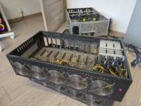 Carcasa rig mining onda 8 placi video