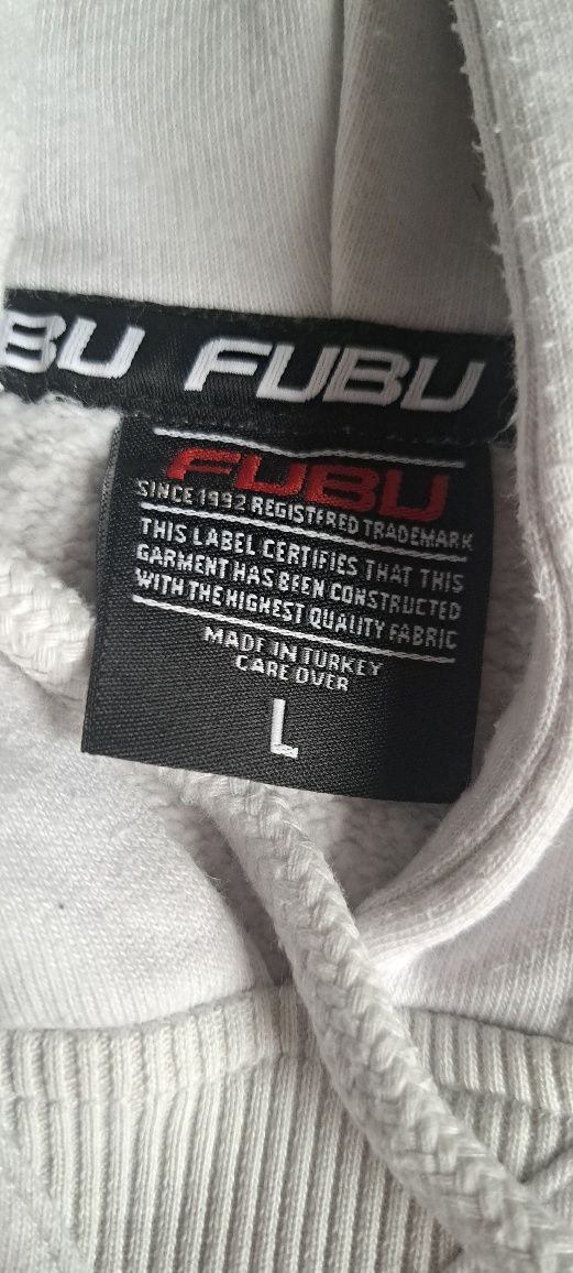 Суичър FUBU, мъжки, бял, размер L