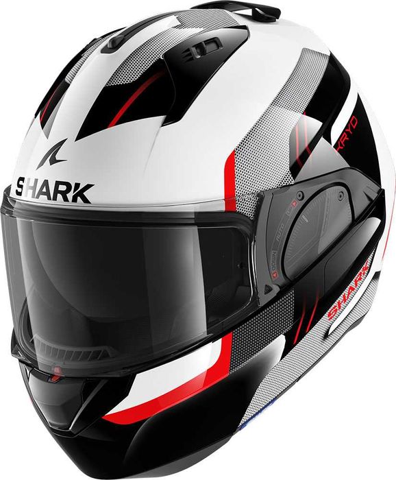 Каска Shark Evo ES Kryd White Black Red/Antrahcite BLACK RED/Yellow
