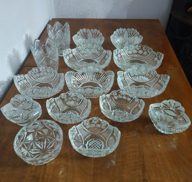 Хрустальные вазы для фруктов,конфет и для цветов