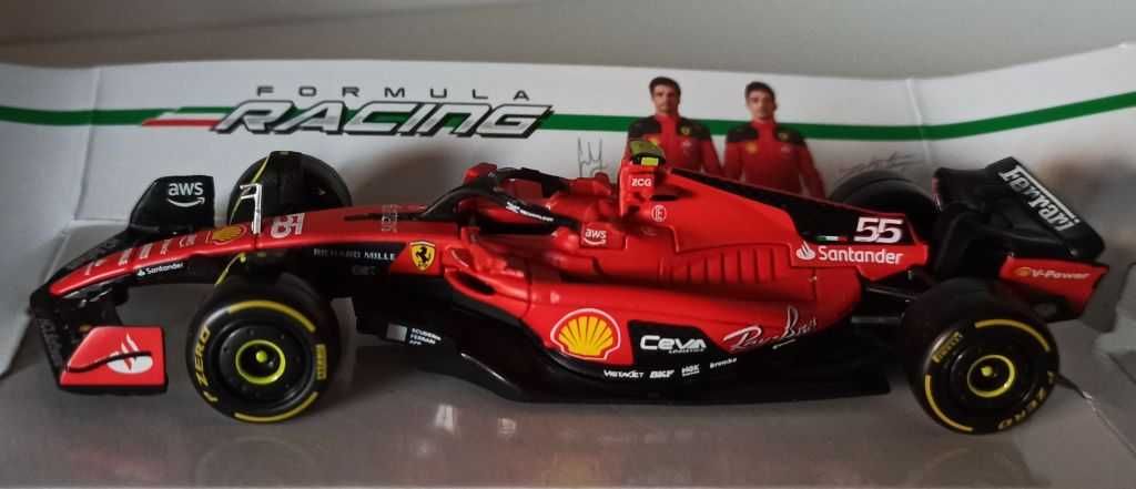 Macheta Ferrari SF-23 Carlos Sainz Formula 1 2023 - Bburago 1/43 F1