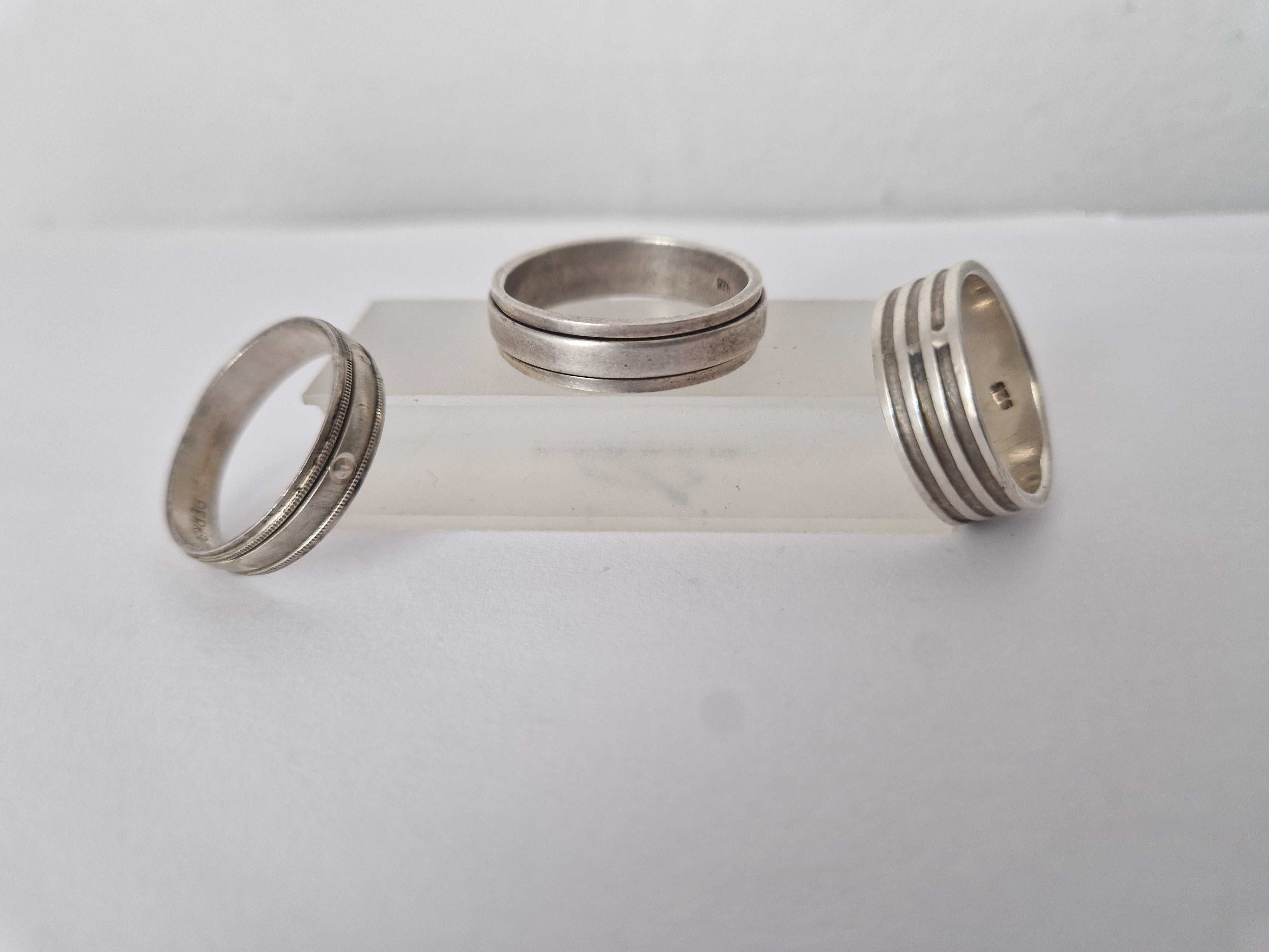 Lot de 3 Inele de Barbati din Argint de 925