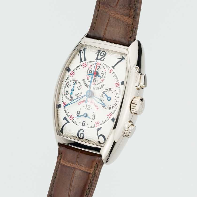 Franck Muller Chronobanker Chronograph White gold 7850 CC MB