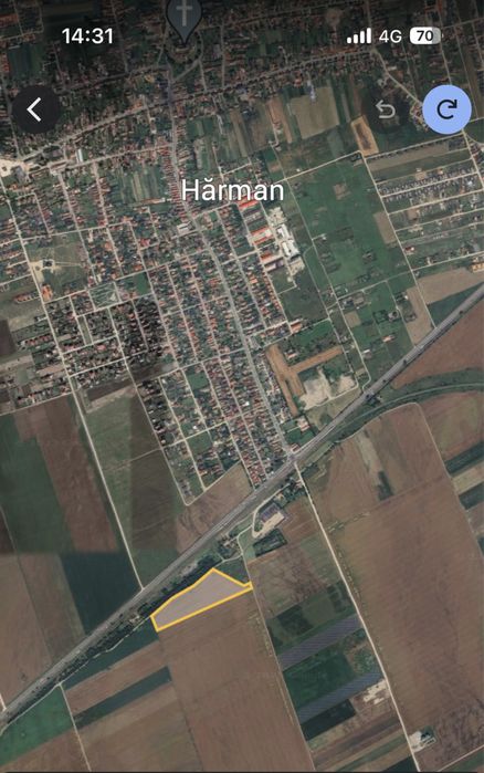 Teren de vânzare 33500mp Hărman, Brașov
