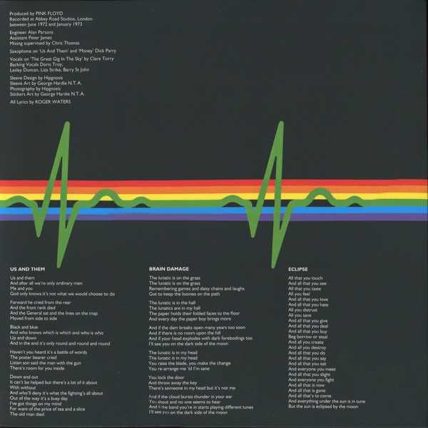 LP Vinyl Pink Floyd - The Dark Side Of The Moon 1973
