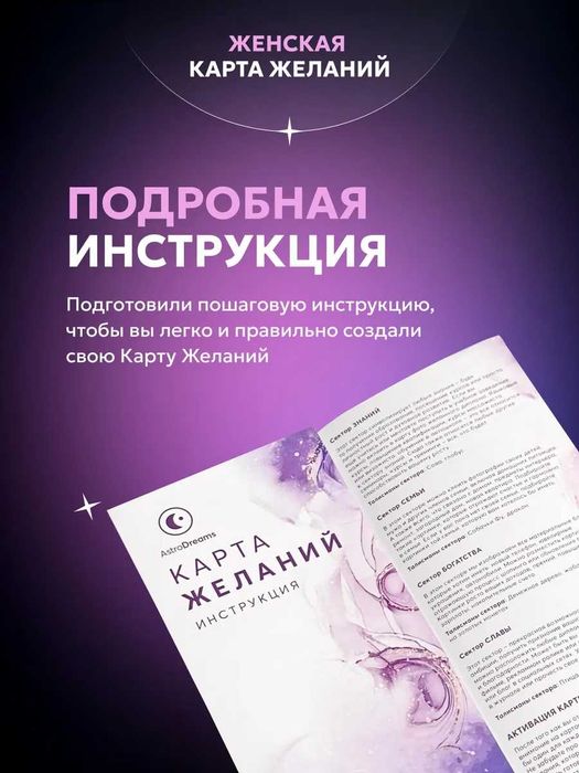 Карта желаний женская 2025/2026г. (Доска визуализации)