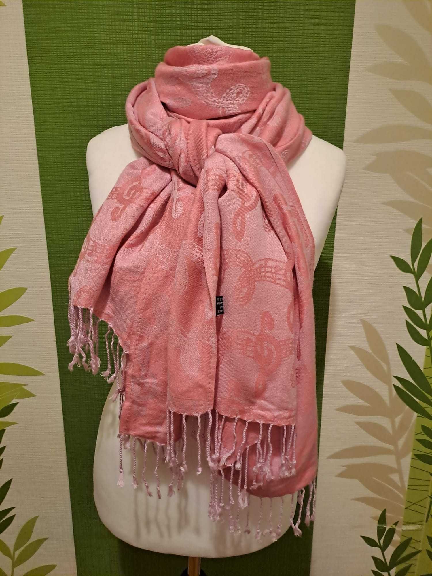 Eșarfă cu franjuri 90% cașmir 10% mătase 180x67 cm Cashmere